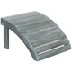 Safavieh Outdoor Living Mopani Ash Grey Acacia Wood Adirondack Ottoman - Thumbnail 3