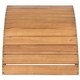 Safavieh Outdoor Living Mopani Natural Acacia Wood Adirondack Ottoman - Thumbnail 0