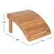Safavieh Outdoor Living Mopani Natural Acacia Wood Adirondack Ottoman - Thumbnail 1
