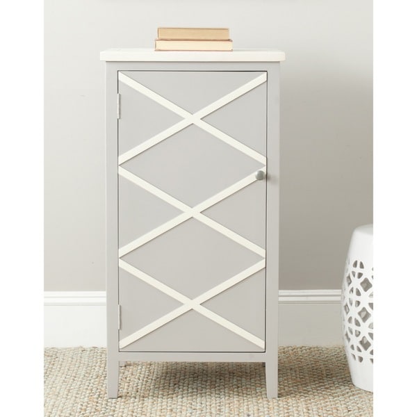 Shop Safavieh Cary Grey/ White Small Storage Free Shipping