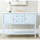 Shop Safavieh Adrienne Light Blue/ White Storage Sideboard - Free ...