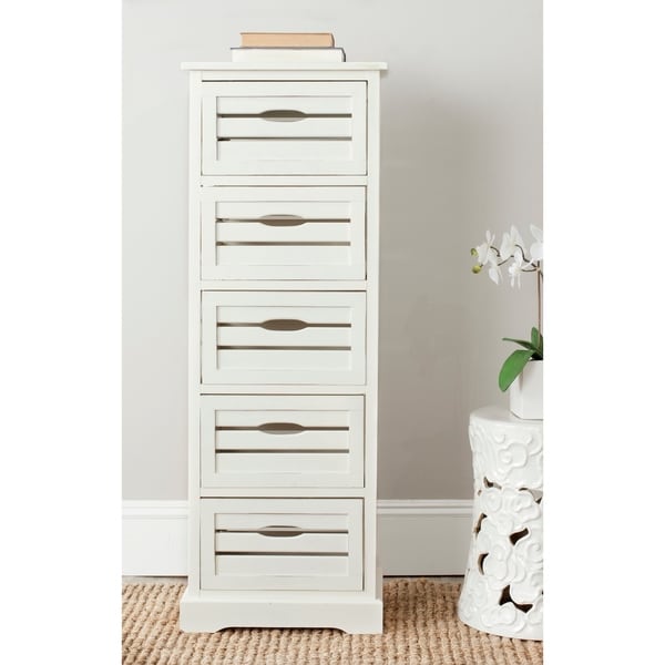 Safavieh Sarina Grey Storage 5-Drawer Cabinet - 16.5" x 12.6" x 46.5"