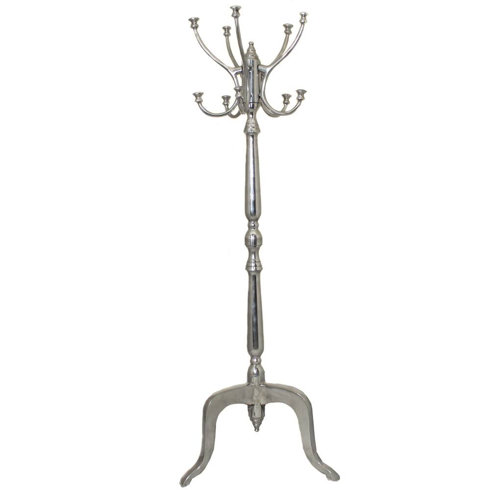 New York Loft 10-Hook 70-inch Aluminum Coat/ Hat Rack