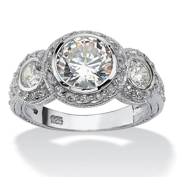 Heart Design Ring Sterling Silver 925 With Pave Set White Cubic Zirconia Stones Heart Design Ring Sterling Silver 925 With Pave Set White Cubic Zirconia Stones