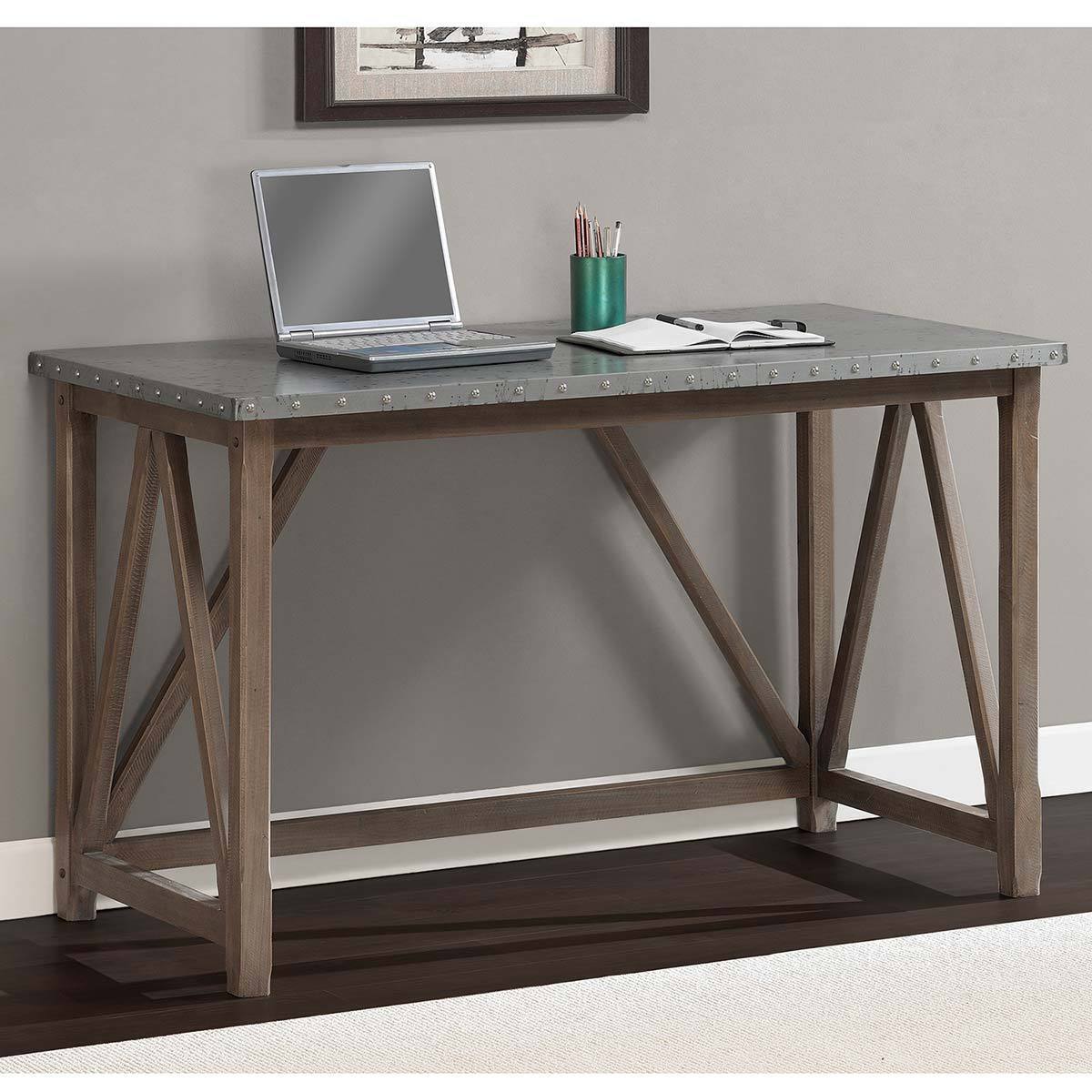 Shop Carbon Loft Zinc Top Bridge Desk Overstock 20253930