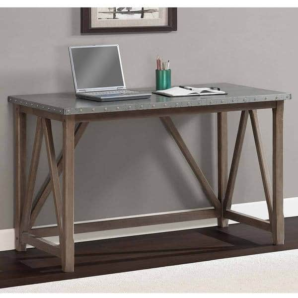 Shop Carbon Loft Zinc Top Bridge Desk Free Shipping Today