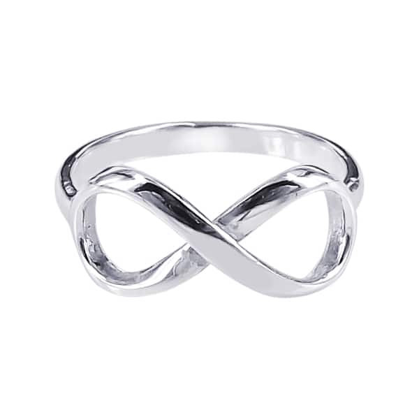 slide 1 of 5, Handmade Endless Love Infinity Symbol Sterling Silver Ring (Thailand)