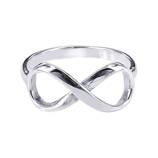 Shop Handmade Sterling Silver Endless Love Infinity Symbol Ring ...