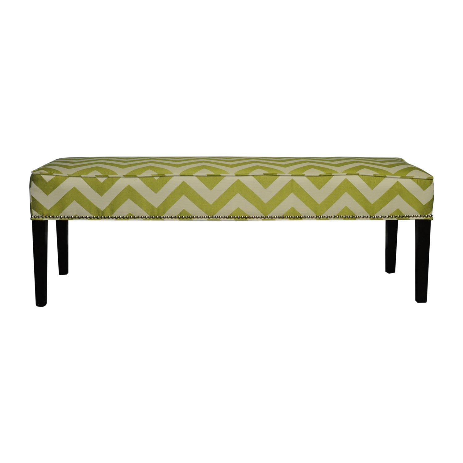 Diane Kristin Lime Green Chevron Bench