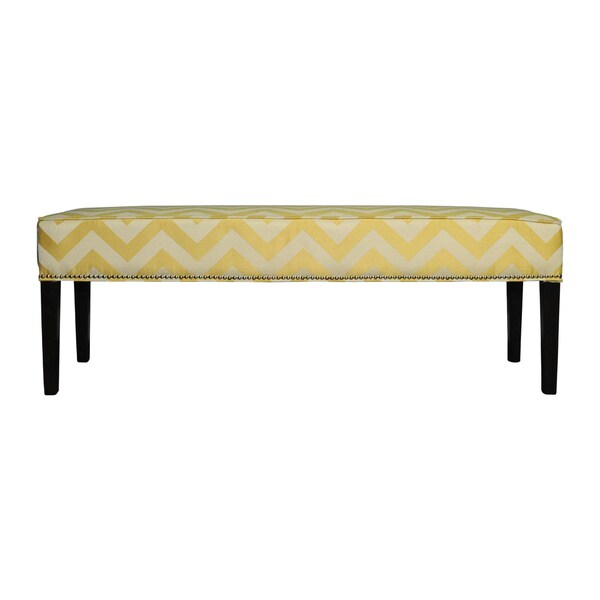 Diane Kristin Lime Green Chevron Bench