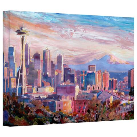 Markus Bleichner's 'Seattle Skyline with Space Needle' Gallery Wrapped Canvas