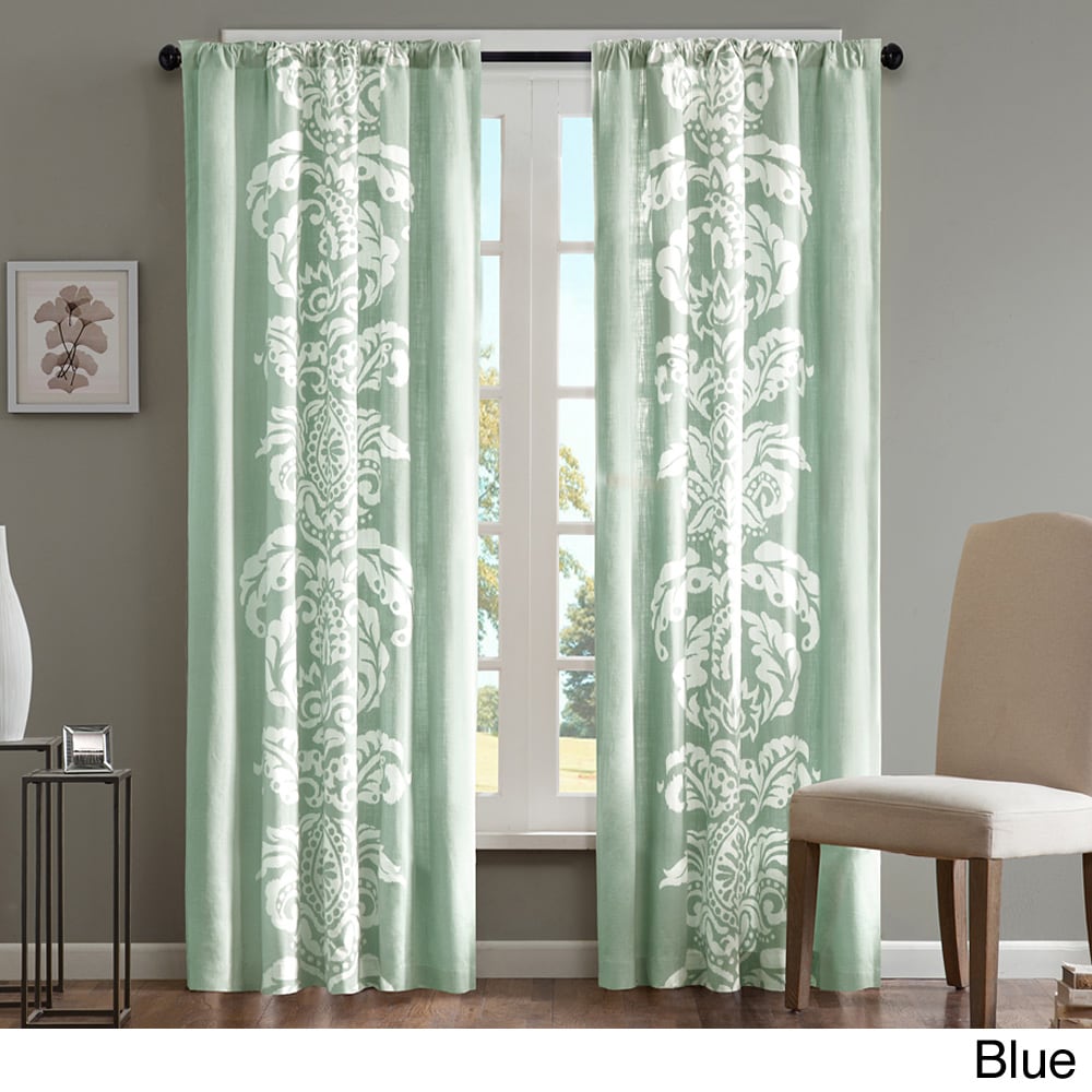 Madison Park Laina Cotton 84 inch Curtain Panel