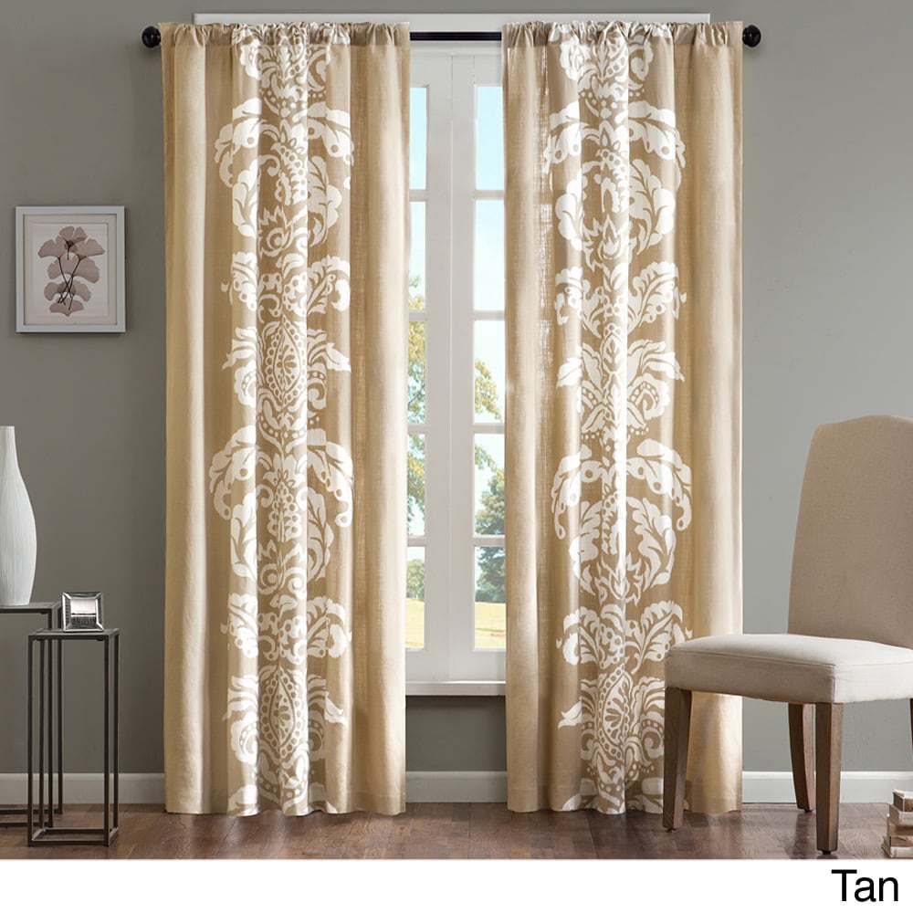 Madison Park Laina Cotton 84 inch Curtain Panel