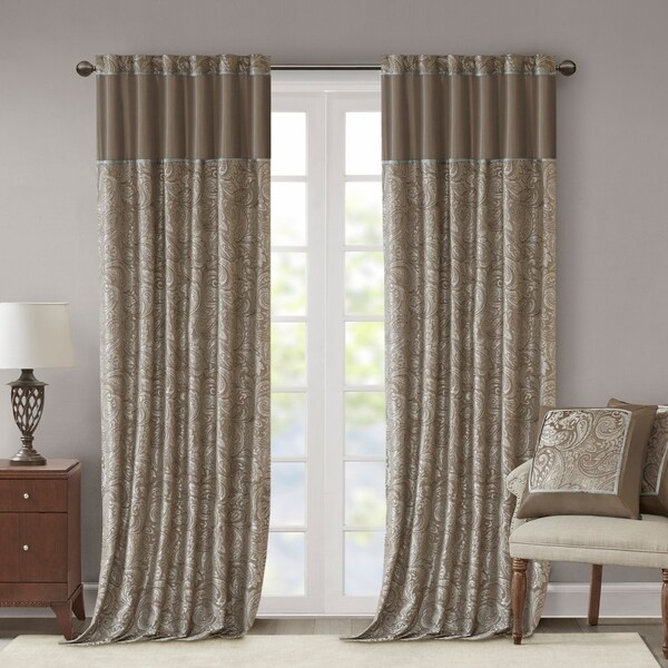 Buy Blue Faux Silk Curtains Drapes Online At Overstock Our