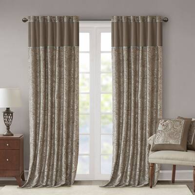 Buy Blue 108 Inches Paisley Curtains Drapes Online At