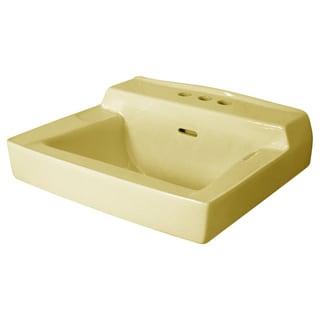 Fine Fixtures Ceramic 14 Inch Small White Wallmount Sink