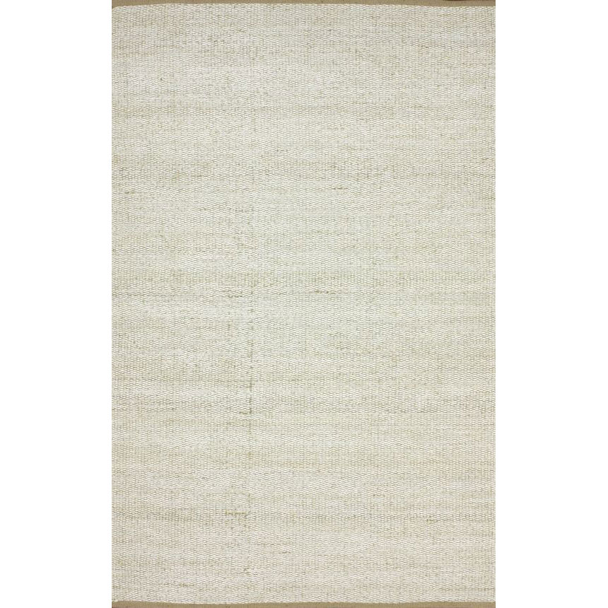 Nuloom Flatweave Textured Seagrass White Rug (76 X 96)