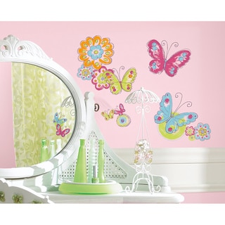 Brushwork Butterfly Peel and Stick Wall Decals