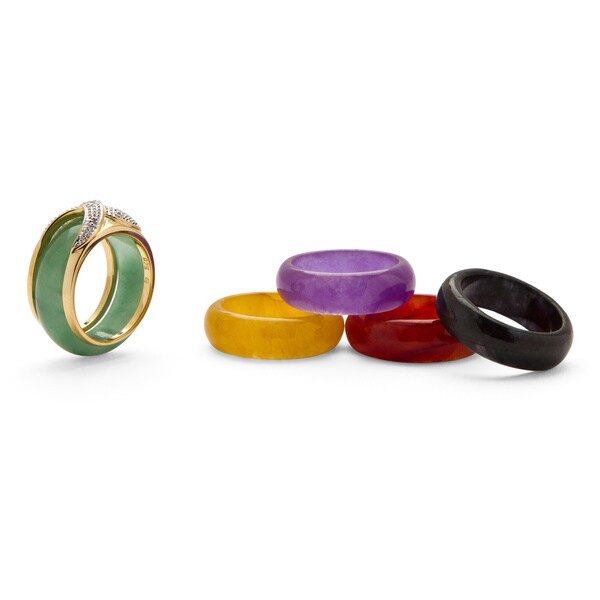 interchangeable jade ring set