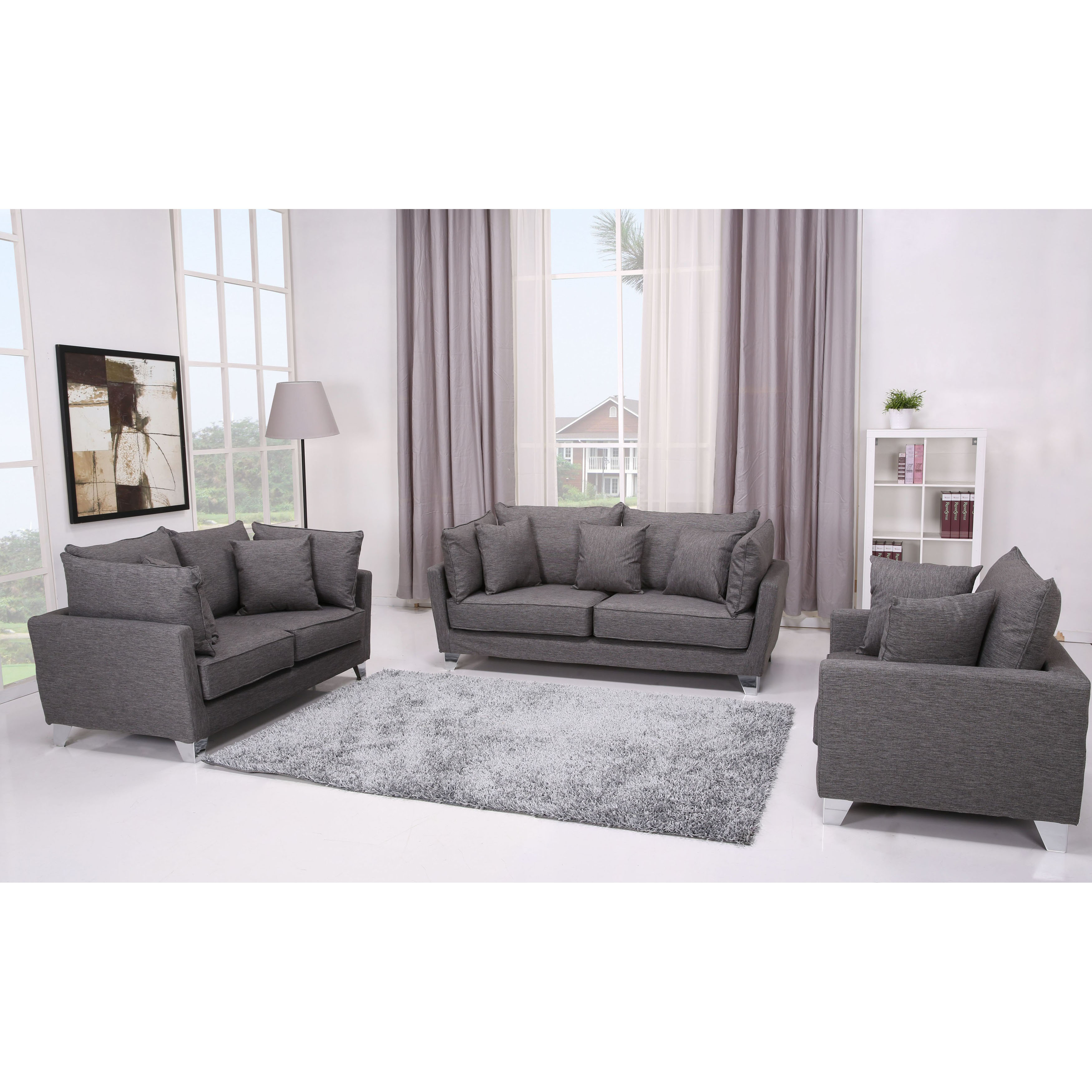 Shop Lexington Grey 3piece Furniture Set Free Shipping Today