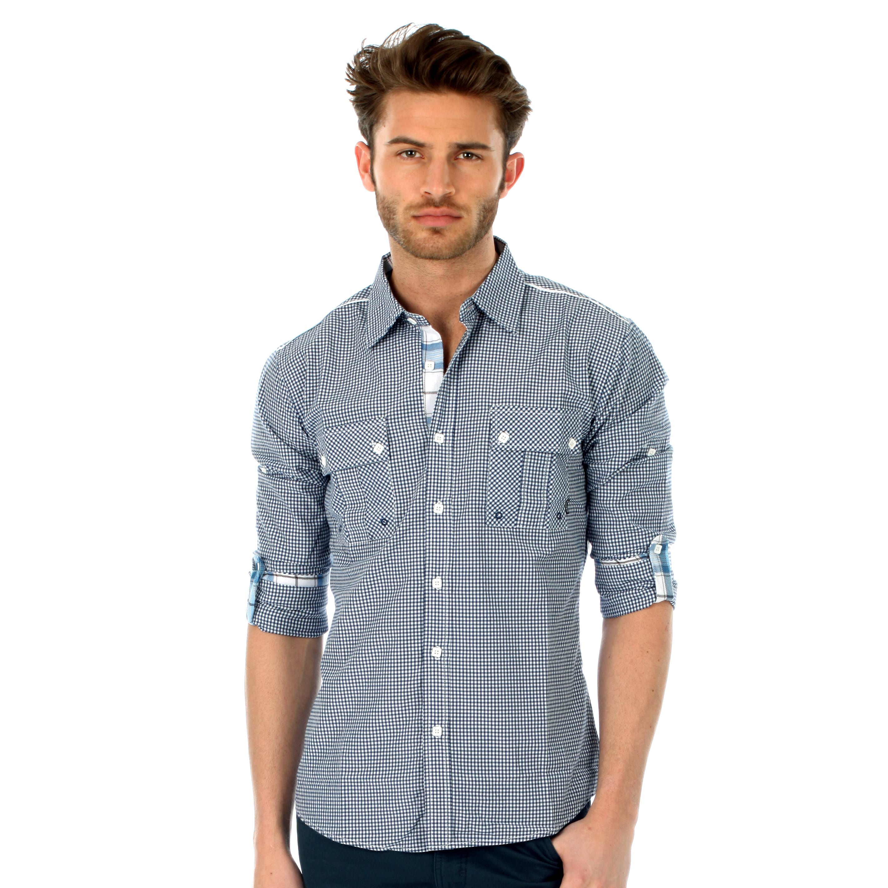 191 Unlimited Mens Slim Fit Woven Shirt