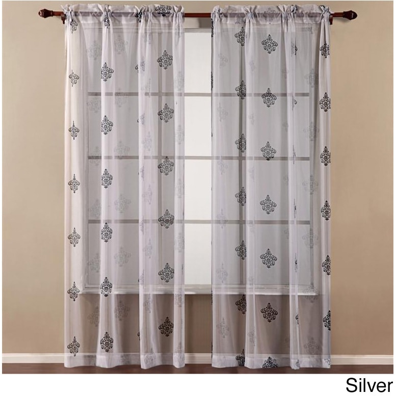 Breton Printed Sheer 84 inch Curtain Panel