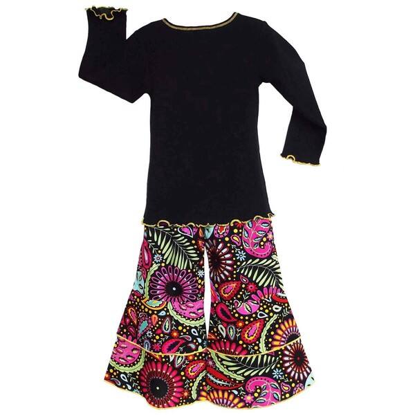 Shop Annloren Girls Boutique Saints Floral Fleur De Lis Outfit