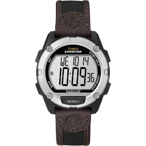 Timex Mens T49948 Expedition Brown Digital CAT Watch  