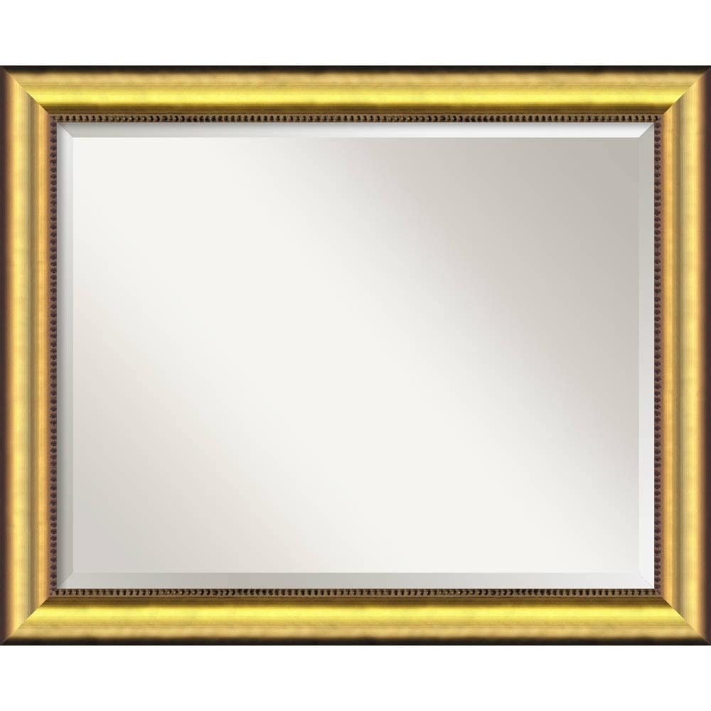 Amanti Art Large Vegas Burnished Gold Framed Mirror Gold Size Medium