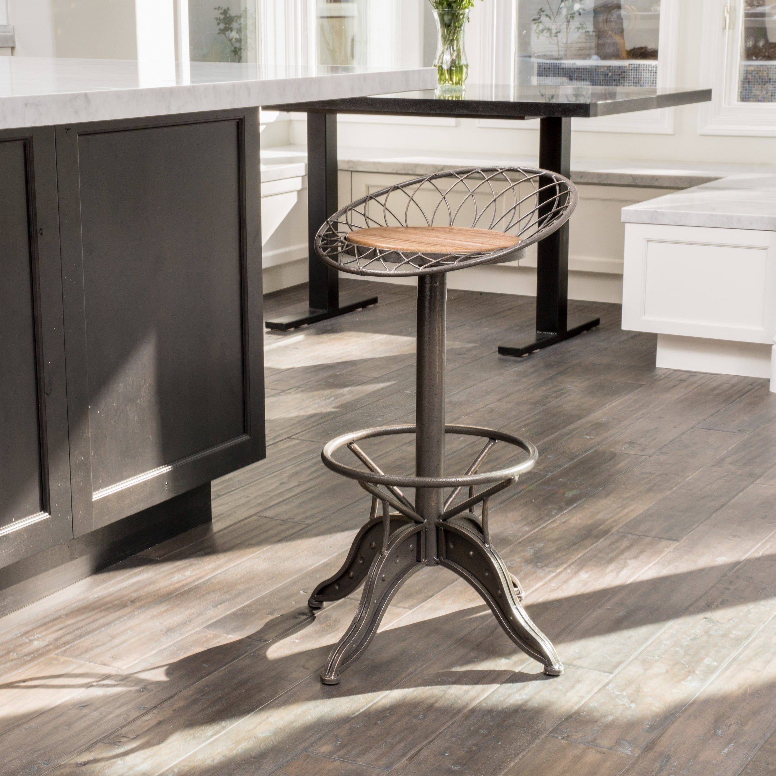 Christopher Knight Home Grayson Weathered Wood Barstool