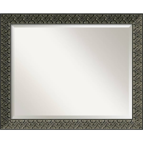 Wall Mirror Large, Intaglio Antique Black 33 x 27-inch - Black/Gold/Antique Black - large - 33 x 27-inch
