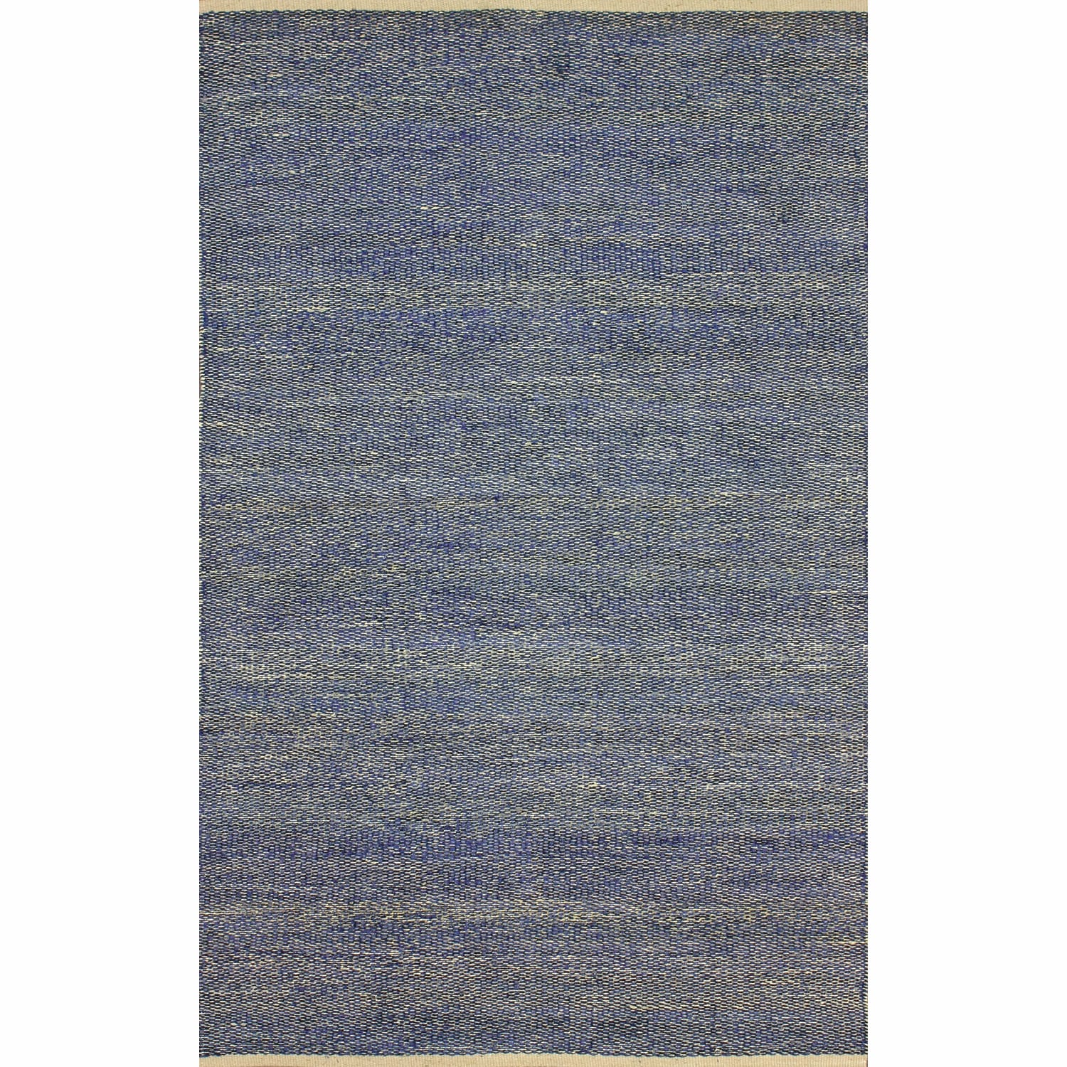 Nuloom Flatweave Textured Seagrass Blue Rug (76 X 96)