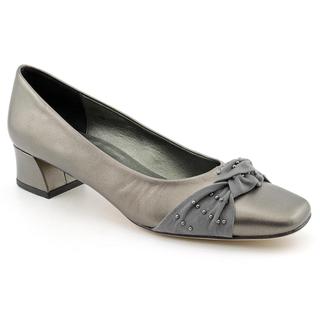 Vaneli Women's 'Dalice' Gray Leather Dress Shoes - Narrow