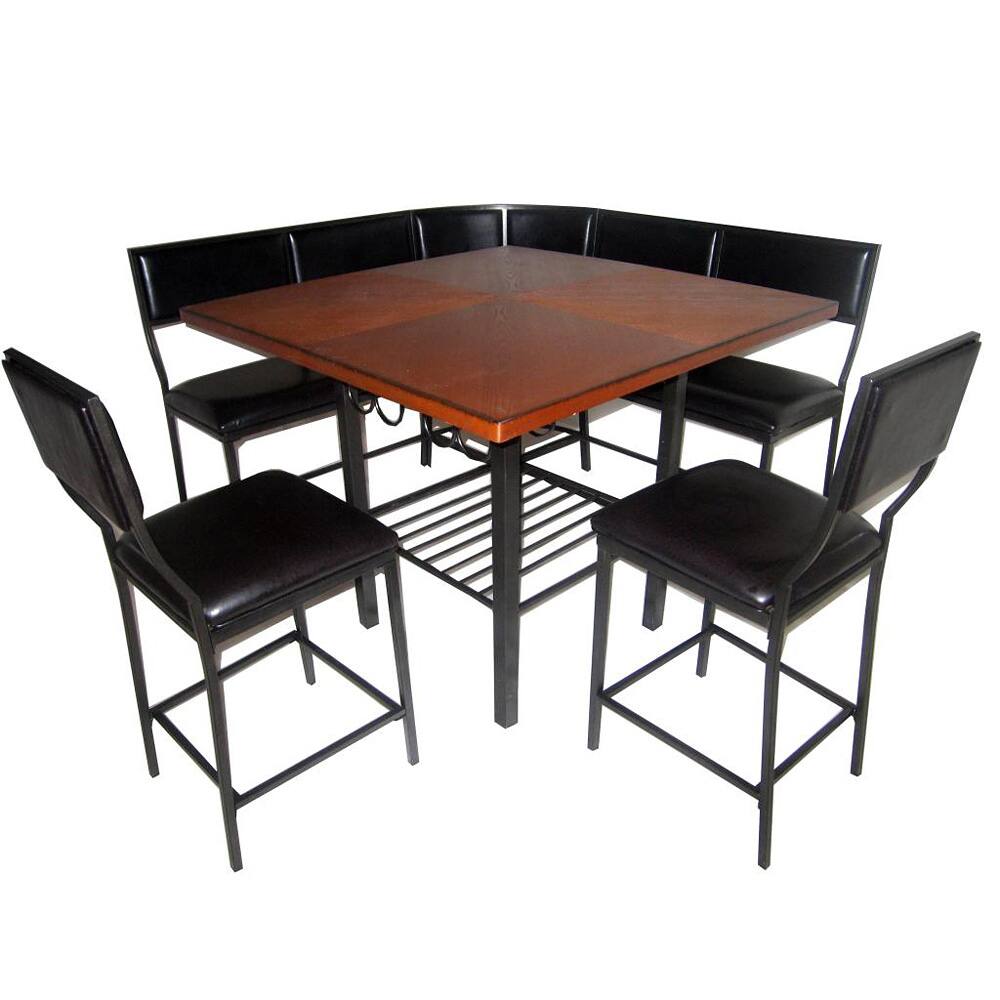 6-piece Carson Corner Nook Dining Set