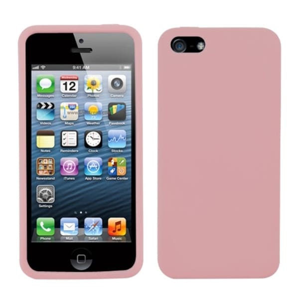 INSTEN Pink Solid Skin Phone Case for Apple iPhone 5/ 5S/ SE