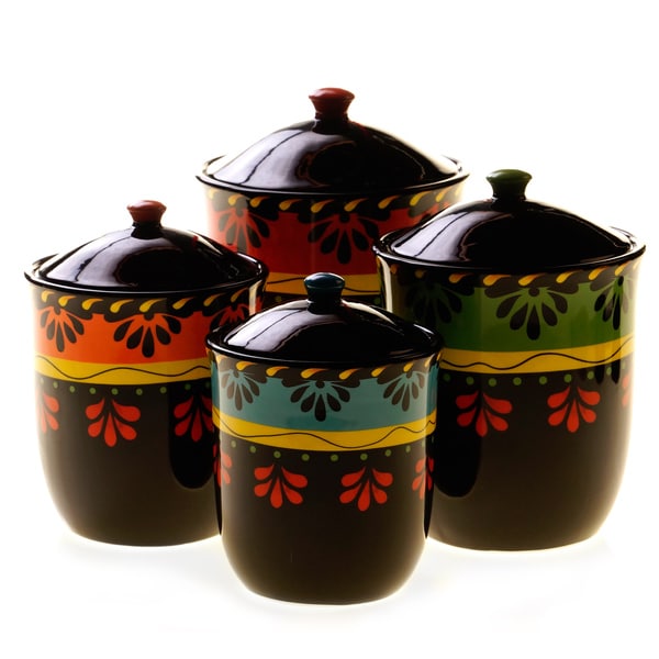 Shop Certified International Mi Casa 4-Piece Canister Set - Free