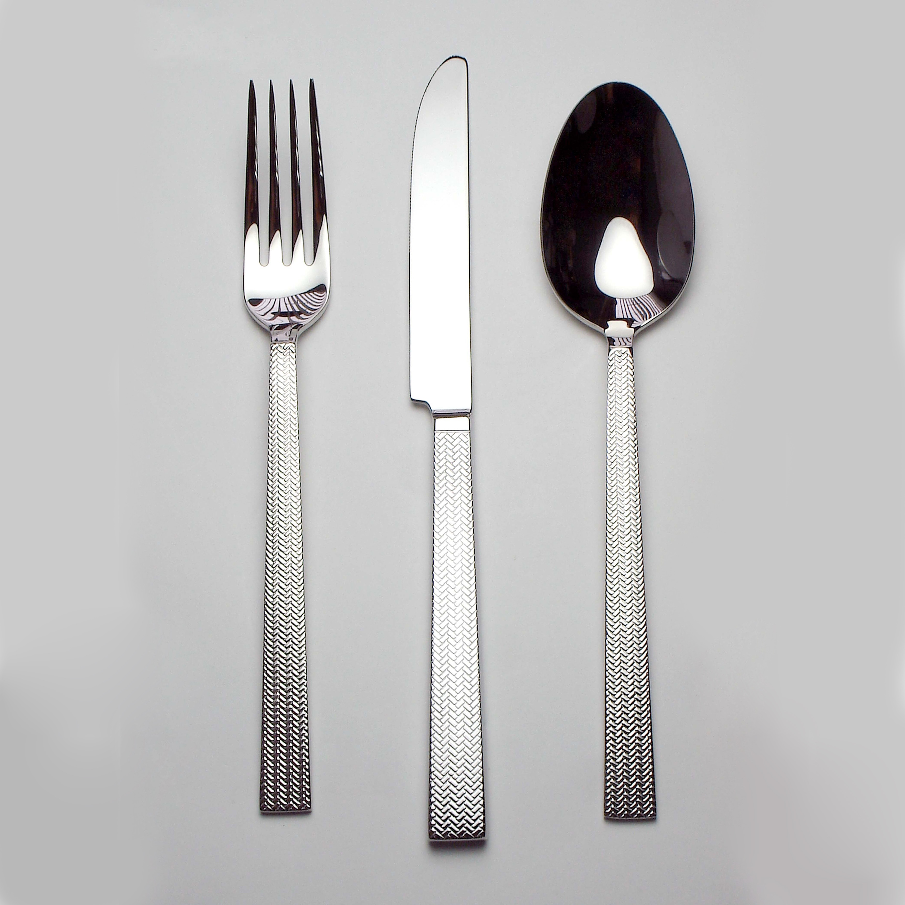 Rattan 40 piece Flatware Set