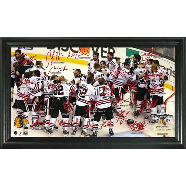 2013 Stanley Cup Champions Celebration Faxed Signature Rink