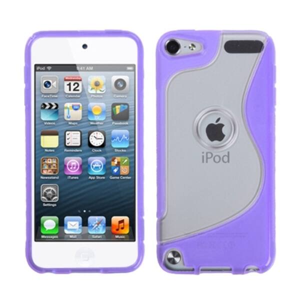 Insten Transparent Clear Purple S Shape Ipod Case Cover For Apple Ipod Touch 4 Sale