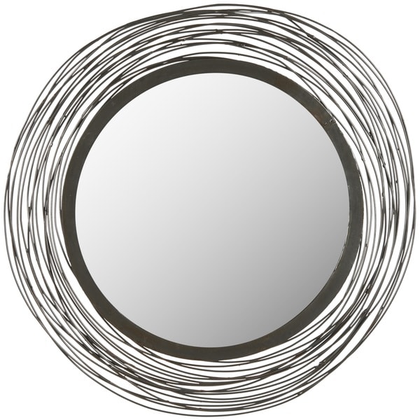 Safavieh Wired Industrial 21-inch Round Decorative Mirror - 21" x 0.8" x 21"
