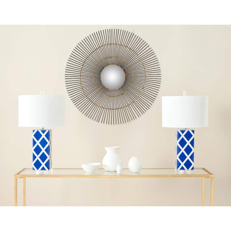 SAFAVIEH Orbit Natural Sunburst 30-inch Decorative Mirror - 21" x 1" x 30"