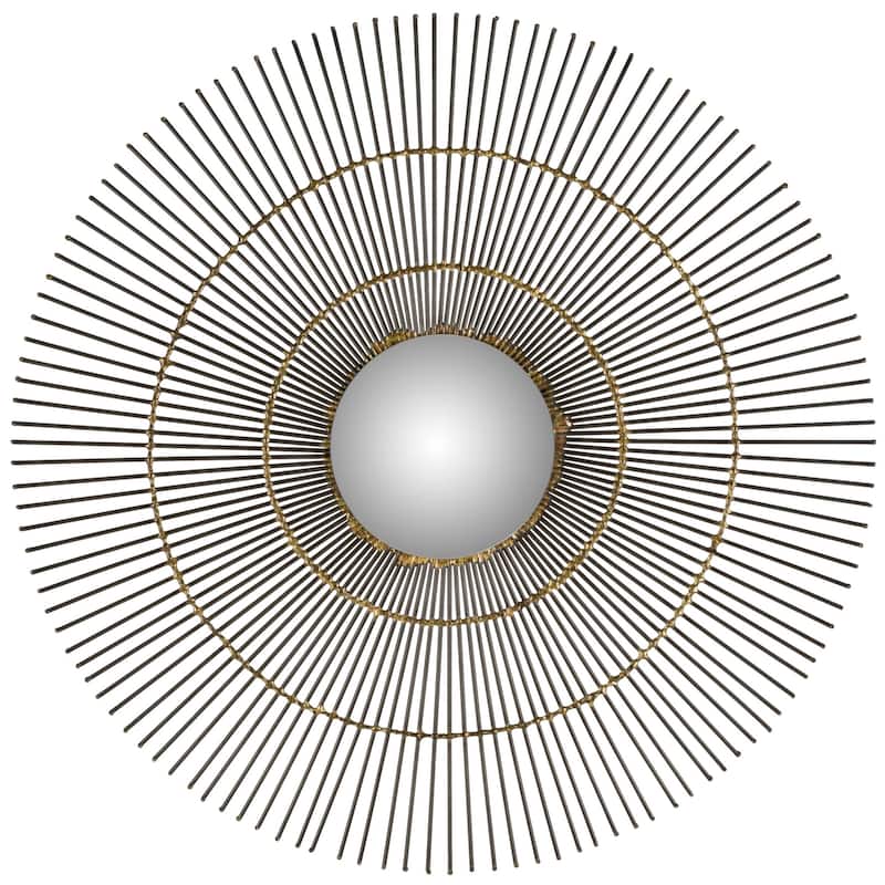 SAFAVIEH Orbit Natural Sunburst 30-inch Decorative Mirror - 21" x 1" x 30"
