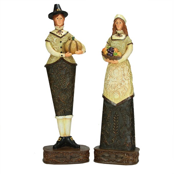 miniature pilgrim figurines