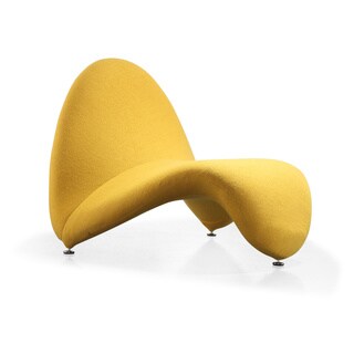 Ceets Tongue Lounge Chair (Steel Finish - Yellow)