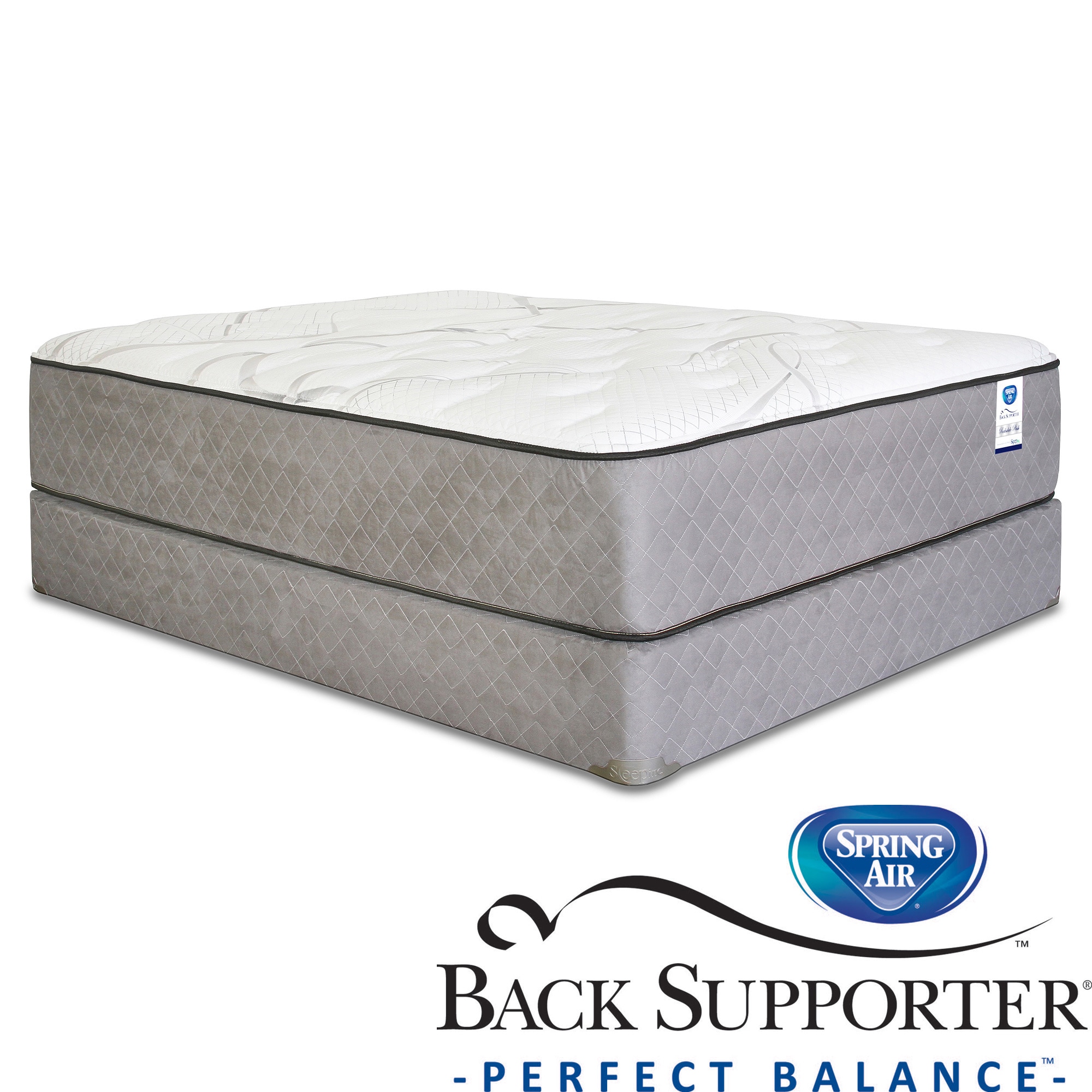 Spring Air Back Supporter Woodbury Plush Twin size Mattress Set