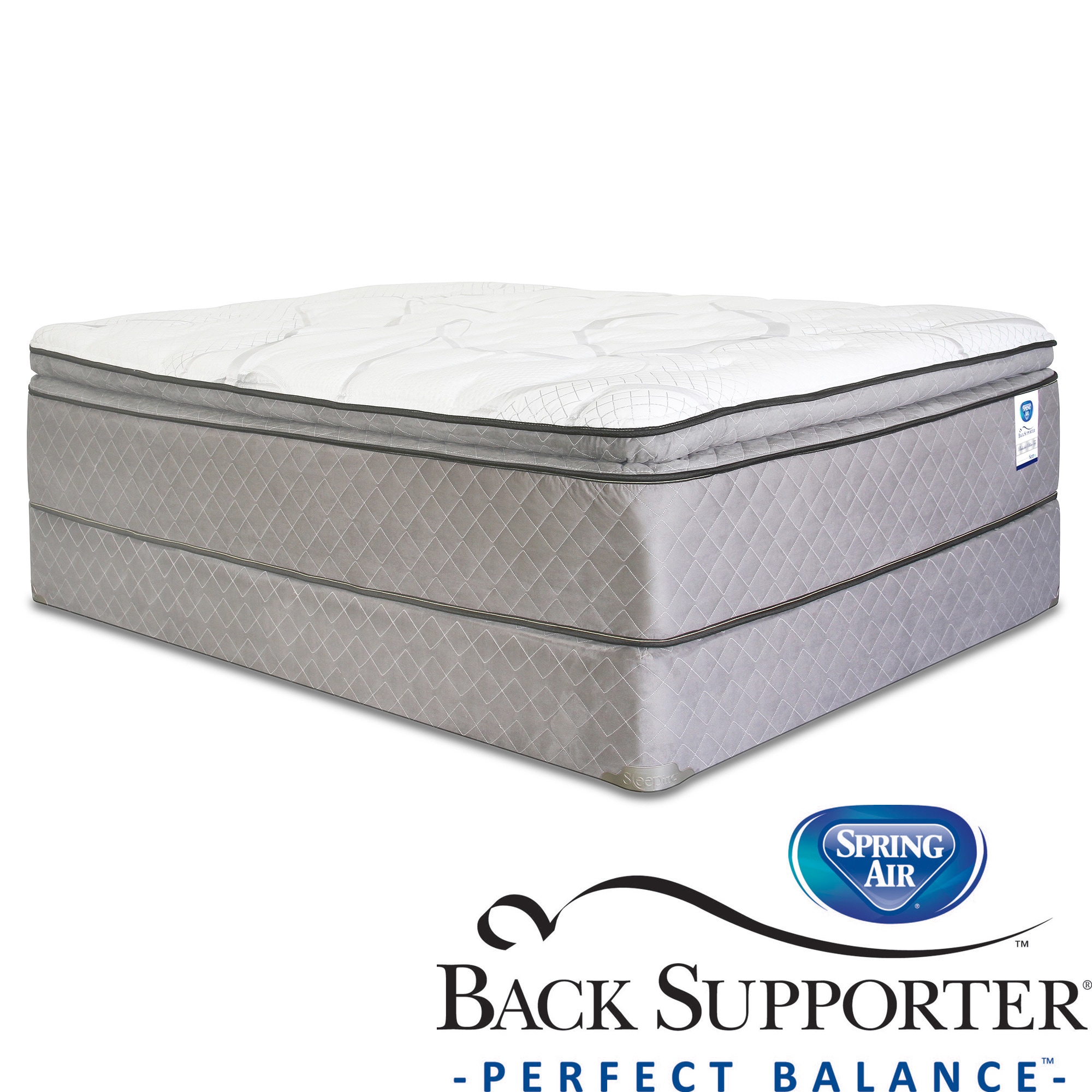 Spring Air Back Supporter Woodbury Pillow Top California King size Mattress Set