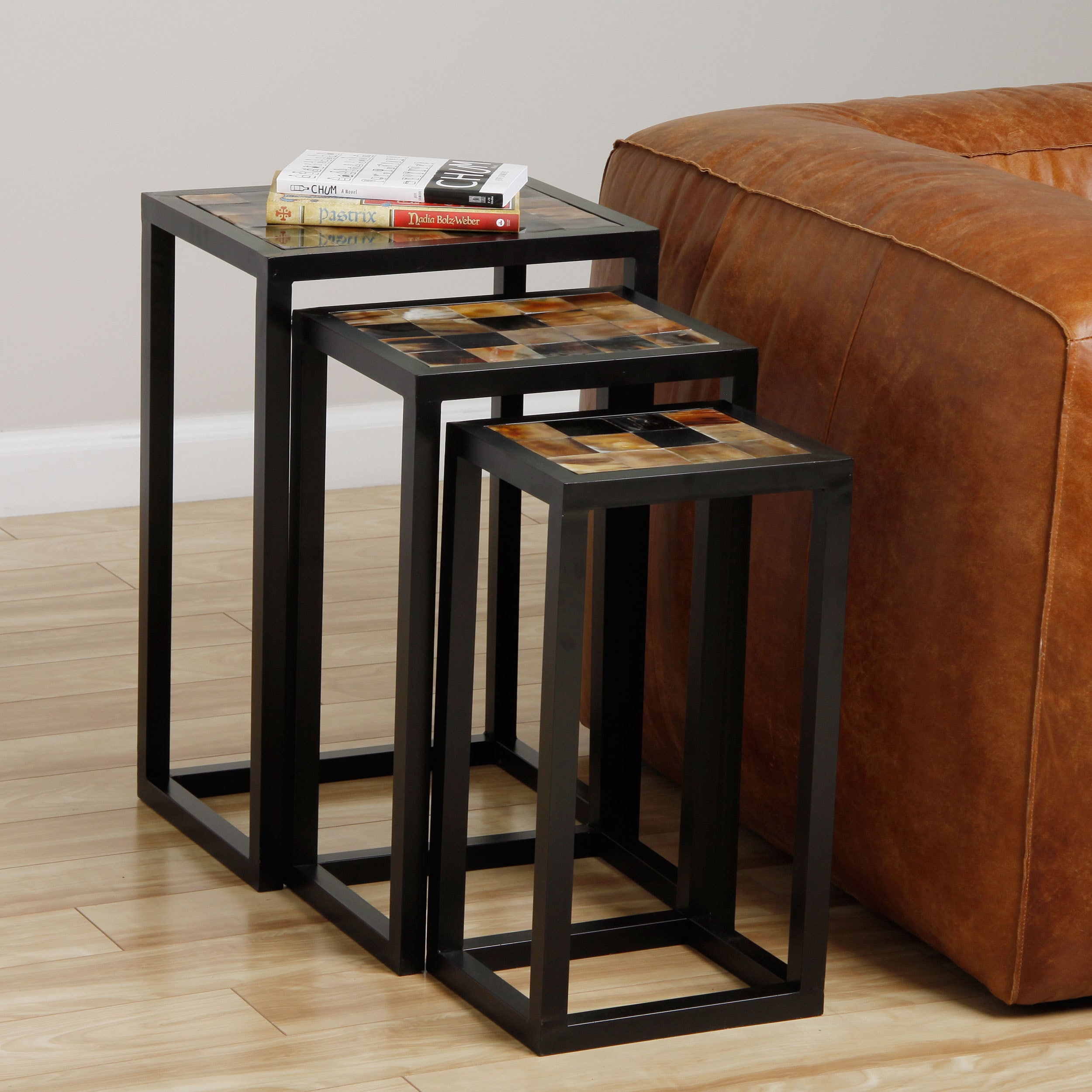 Shop Handmade Set of 3 Nested End Tables (India) Free Shipping Today