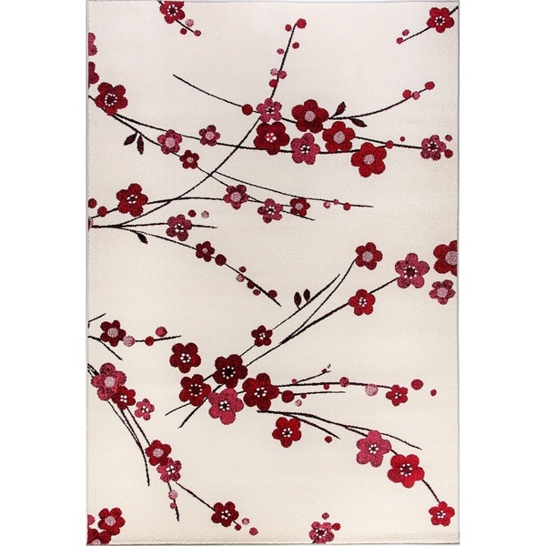 Eternity Cherry Blossom Multi Area Rug (5'3 X 7'7) - Free Shipping 