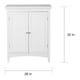 Bayfield White Double-door Floor Cabinet by Elegant Home Fashions - Thumbnail 6