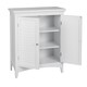 Bayfield White Double-door Floor Cabinet by Elegant Home Fashions - Thumbnail 3